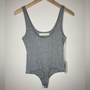 A Fine Line Alex Bodysuit in Heather Grey